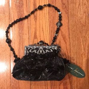Mary Frances black tie bag
